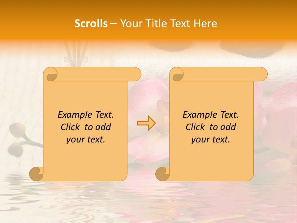 A Spa Powerpoint Presentation Is Shown PowerPoint Template