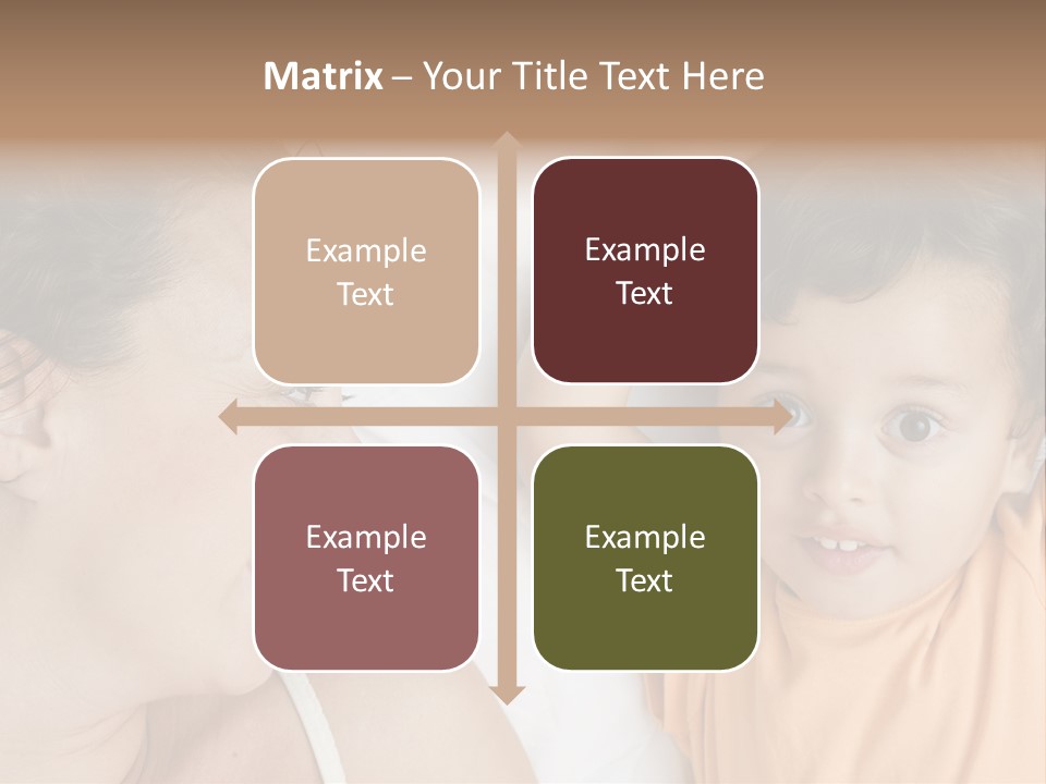 A Woman And A Child Laying In Bed Together PowerPoint Template