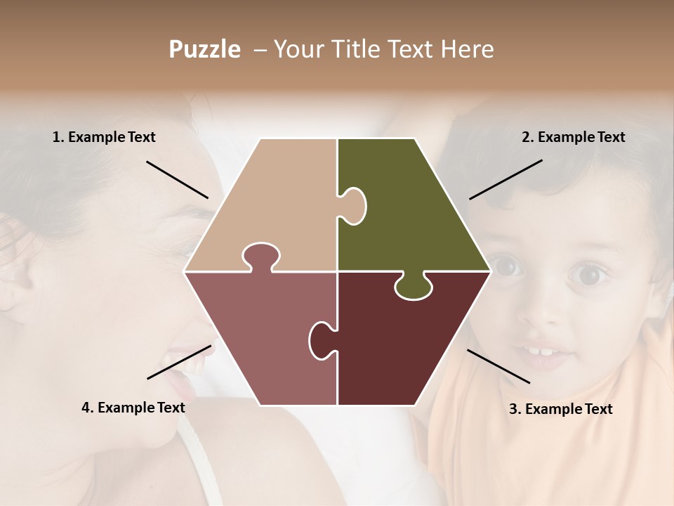 A Woman And A Child Laying In Bed Together PowerPoint Template