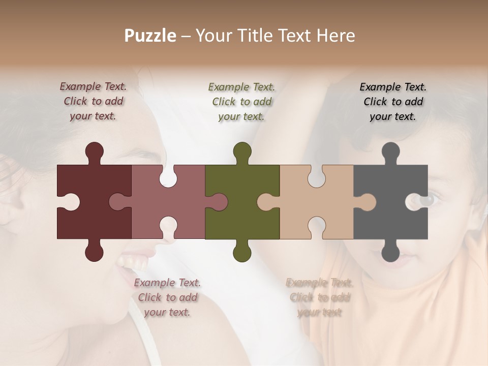 A Woman And A Child Laying In Bed Together PowerPoint Template