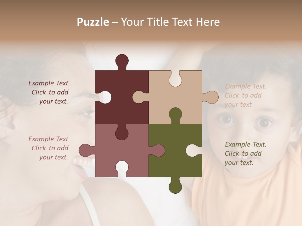 A Woman And A Child Laying In Bed Together PowerPoint Template