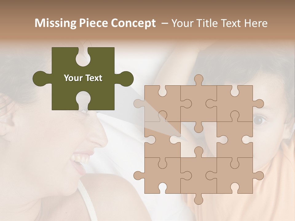 A Woman And A Child Laying In Bed Together PowerPoint Template