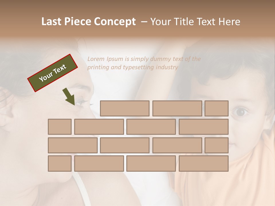 A Woman And A Child Laying In Bed Together PowerPoint Template