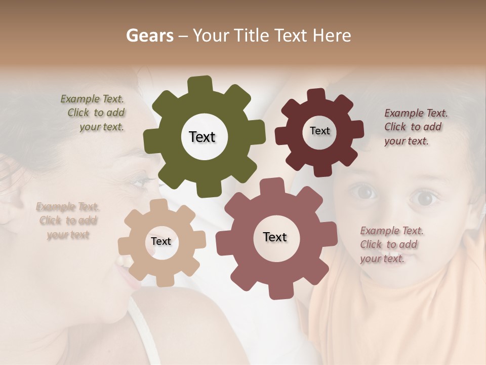 A Woman And A Child Laying In Bed Together PowerPoint Template