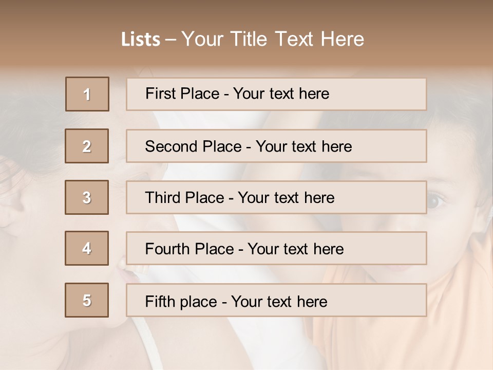 A Woman And A Child Laying In Bed Together PowerPoint Template