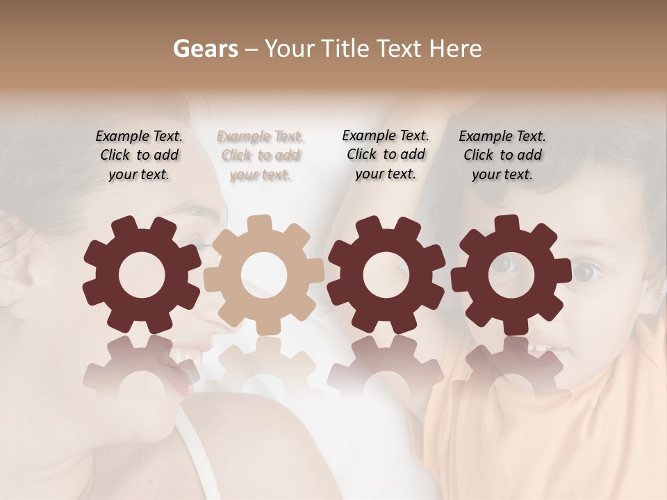 A Woman And A Child Laying In Bed Together PowerPoint Template