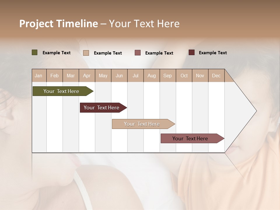 A Woman And A Child Laying In Bed Together PowerPoint Template