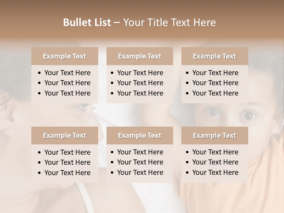 A Woman And A Child Laying In Bed Together PowerPoint Template