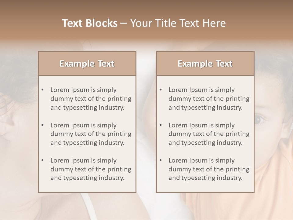 A Woman And A Child Laying In Bed Together PowerPoint Template