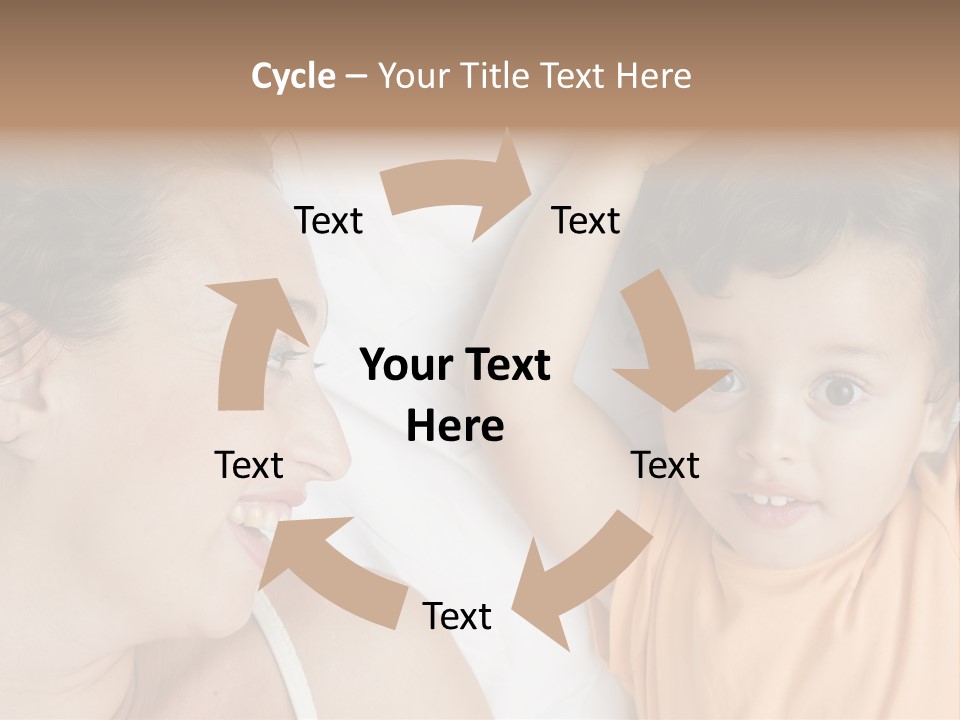 A Woman And A Child Laying In Bed Together PowerPoint Template