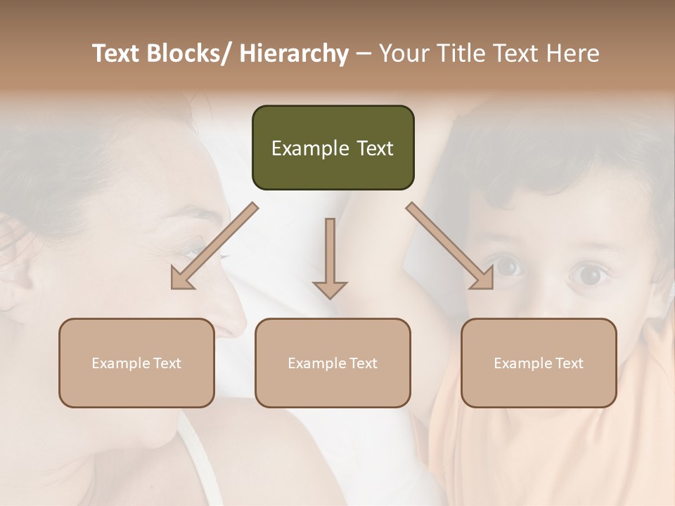 A Woman And A Child Laying In Bed Together PowerPoint Template