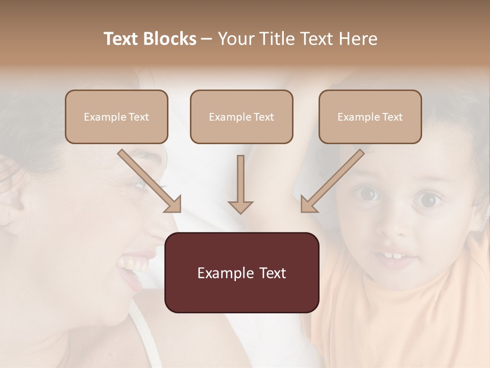 A Woman And A Child Laying In Bed Together PowerPoint Template