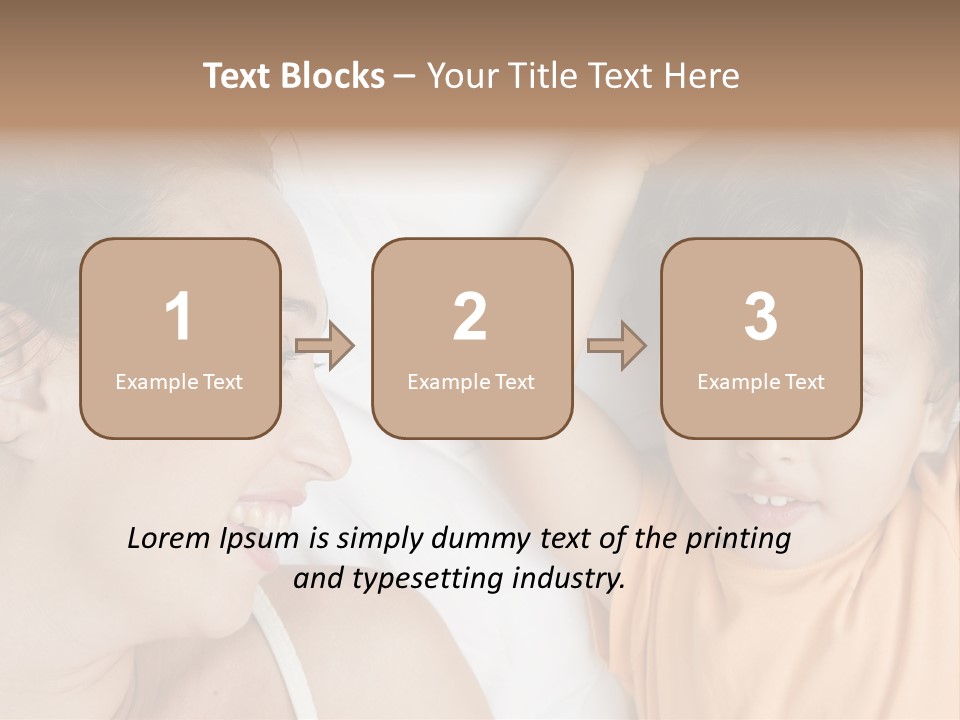 A Woman And A Child Laying In Bed Together PowerPoint Template