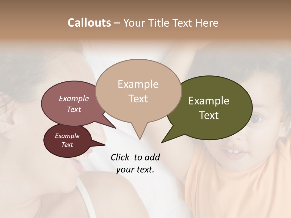 A Woman And A Child Laying In Bed Together PowerPoint Template