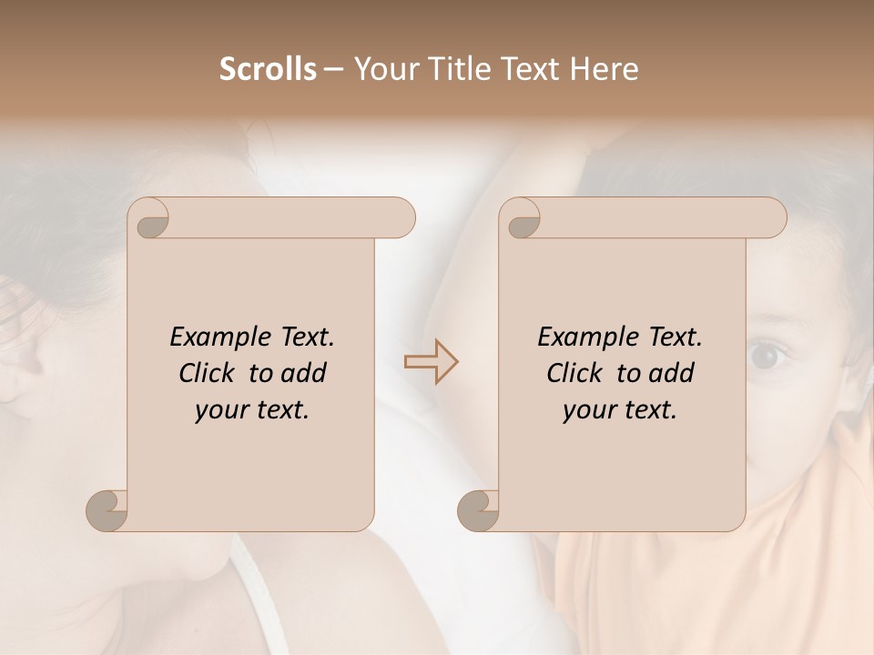 A Woman And A Child Laying In Bed Together PowerPoint Template