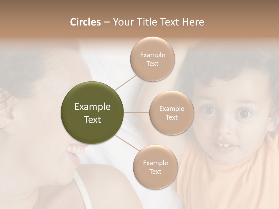 A Woman And A Child Laying In Bed Together PowerPoint Template