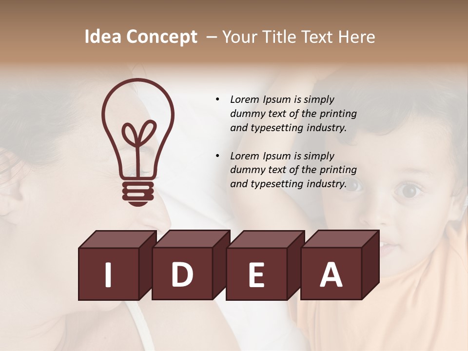 A Woman And A Child Laying In Bed Together PowerPoint Template