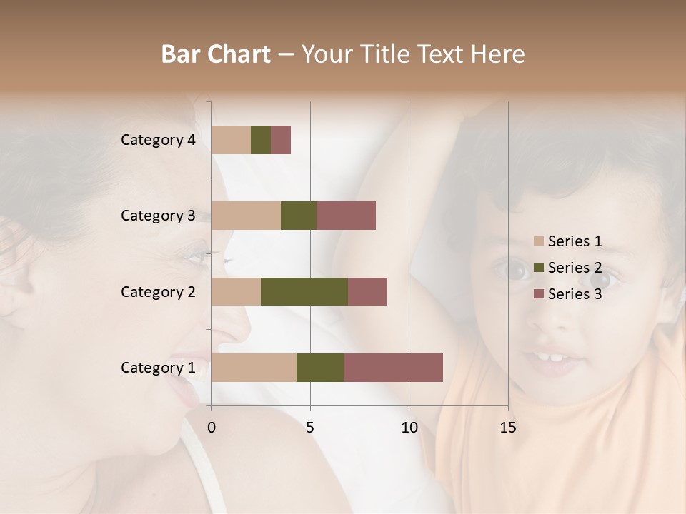 A Woman And A Child Laying In Bed Together PowerPoint Template