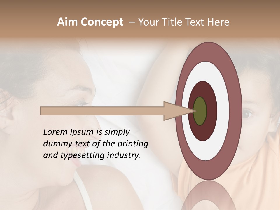 A Woman And A Child Laying In Bed Together PowerPoint Template