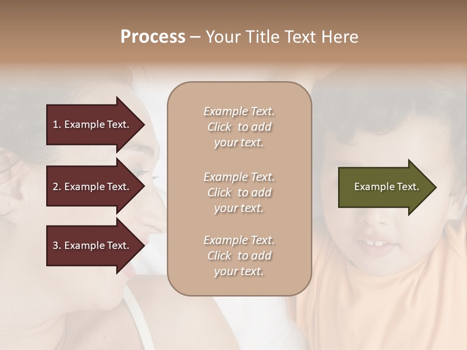 A Woman And A Child Laying In Bed Together PowerPoint Template