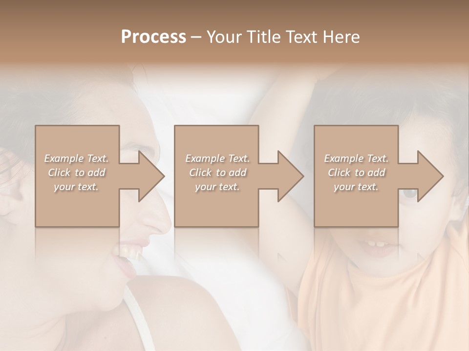 A Woman And A Child Laying In Bed Together PowerPoint Template