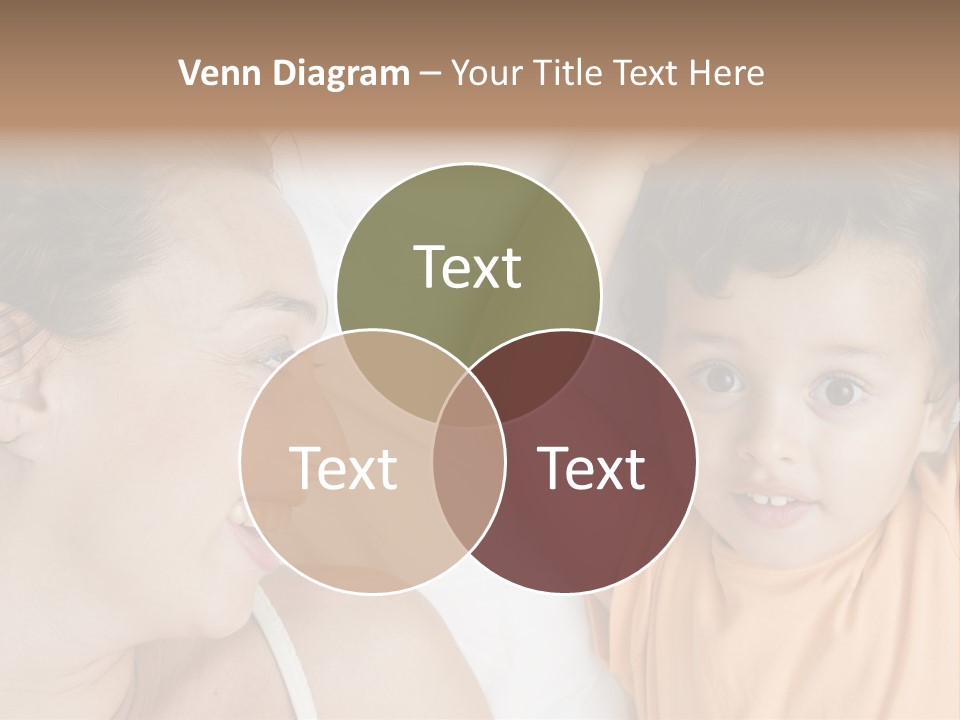 A Woman And A Child Laying In Bed Together PowerPoint Template