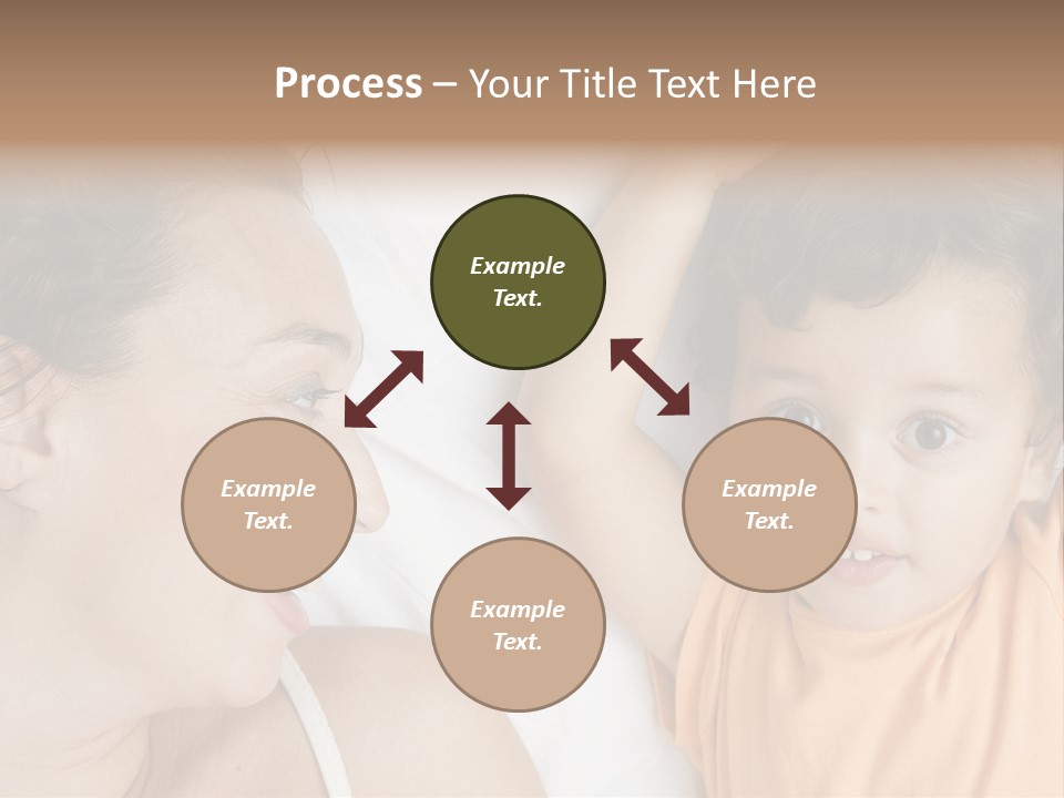 A Woman And A Child Laying In Bed Together PowerPoint Template