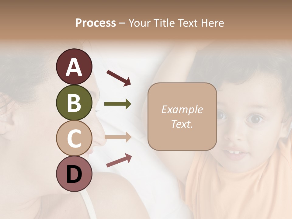 A Woman And A Child Laying In Bed Together PowerPoint Template