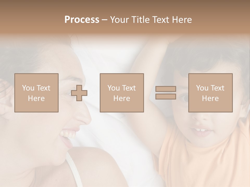 A Woman And A Child Laying In Bed Together PowerPoint Template