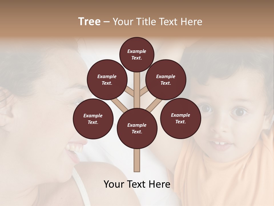 A Woman And A Child Laying In Bed Together PowerPoint Template