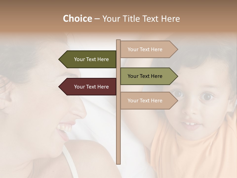 A Woman And A Child Laying In Bed Together PowerPoint Template