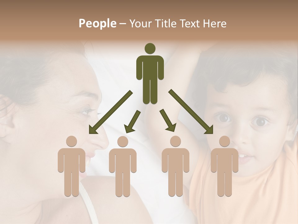 A Woman And A Child Laying In Bed Together PowerPoint Template