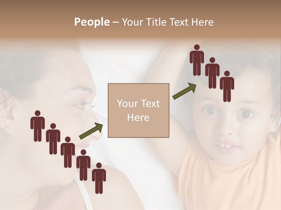 A Woman And A Child Laying In Bed Together PowerPoint Template