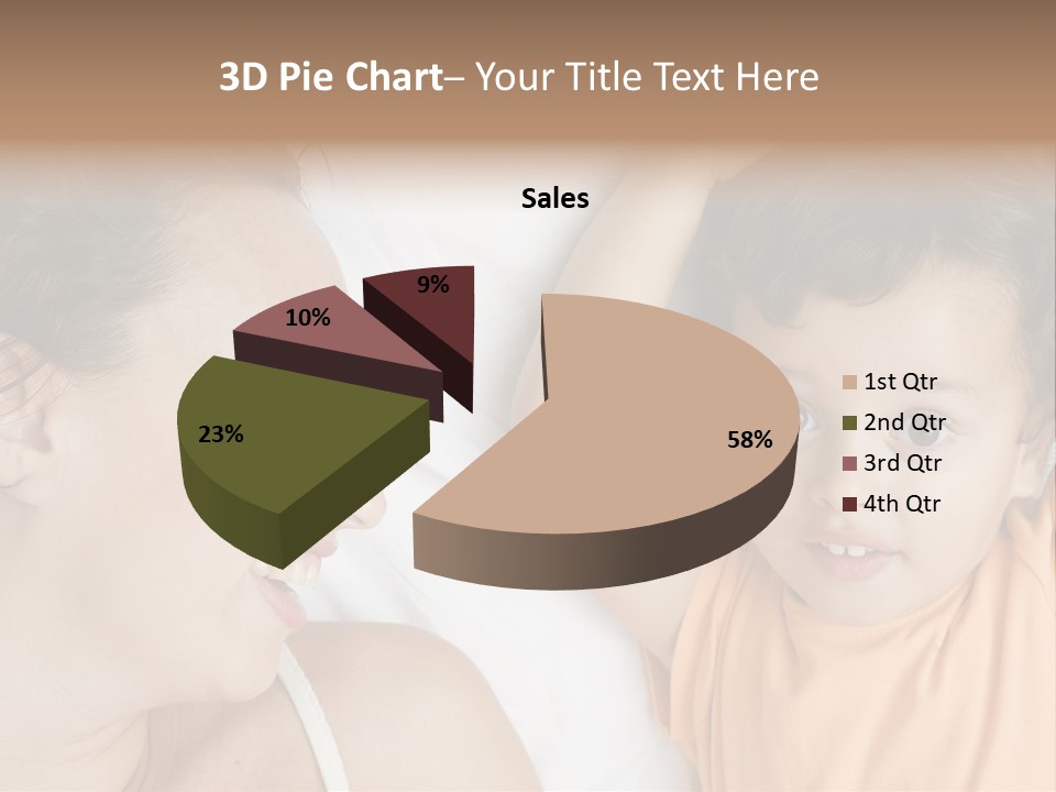 A Woman And A Child Laying In Bed Together PowerPoint Template