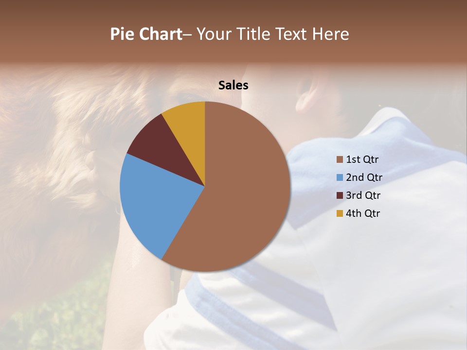 Caucasian Eye Fur PowerPoint Template