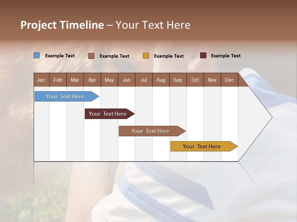 Caucasian Eye Fur PowerPoint Template