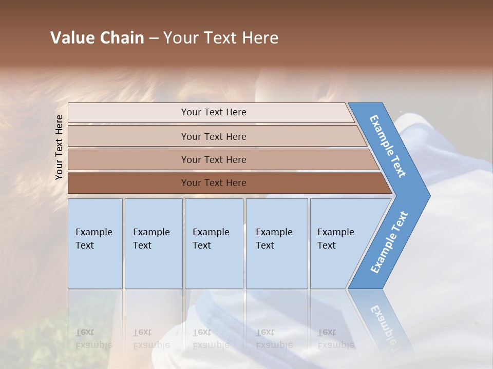 Caucasian Eye Fur PowerPoint Template