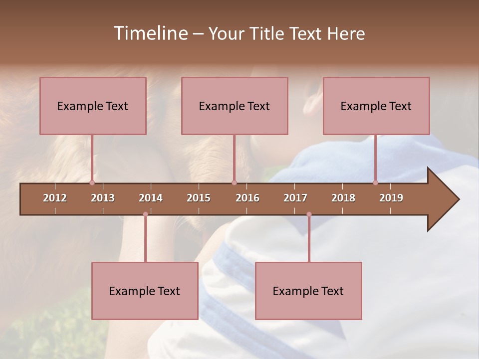 Caucasian Eye Fur PowerPoint Template