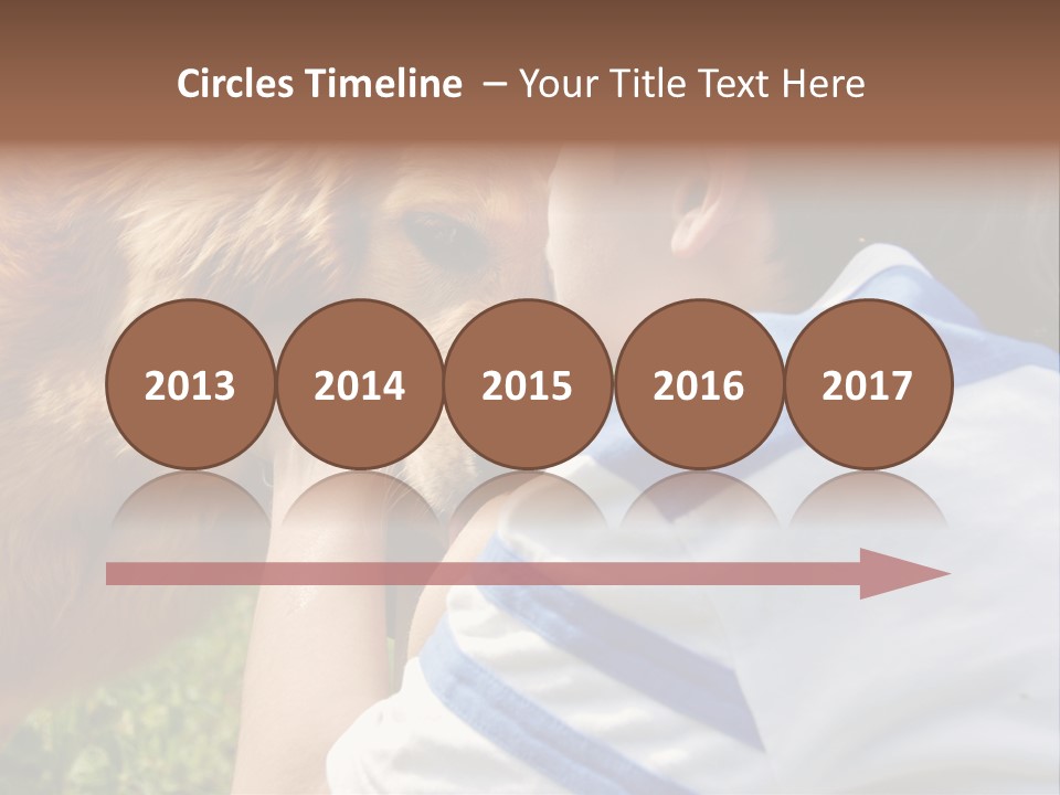 Caucasian Eye Fur PowerPoint Template