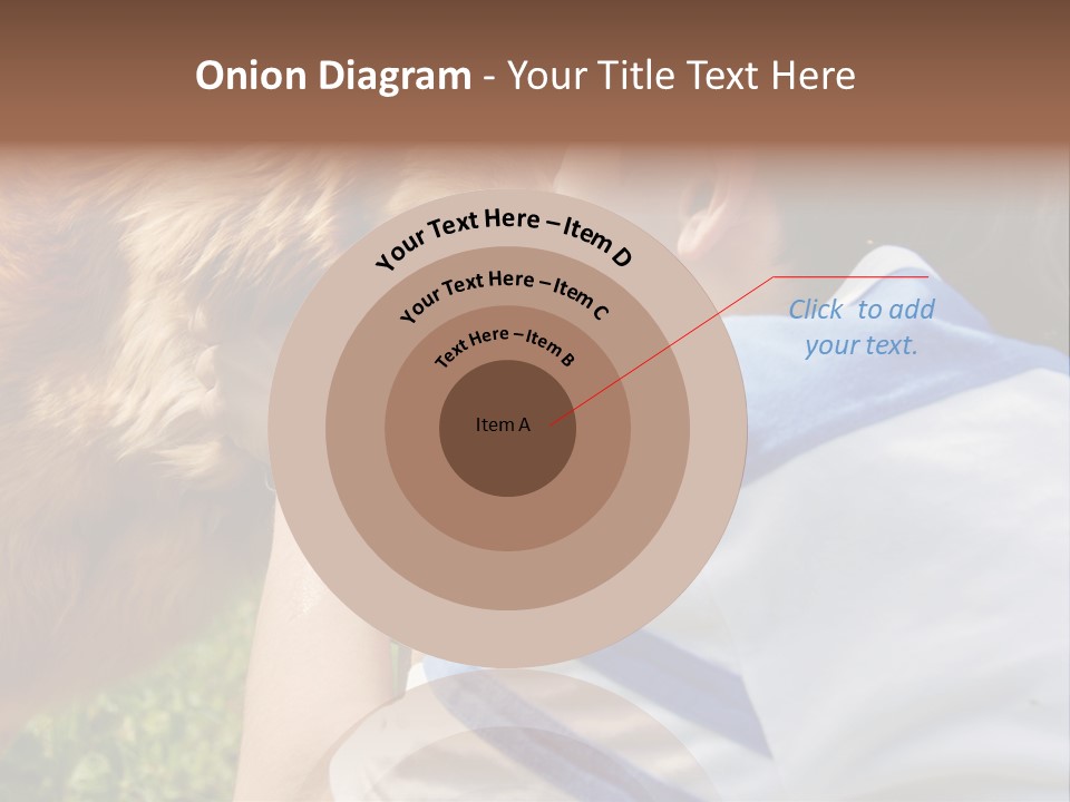 Caucasian Eye Fur PowerPoint Template