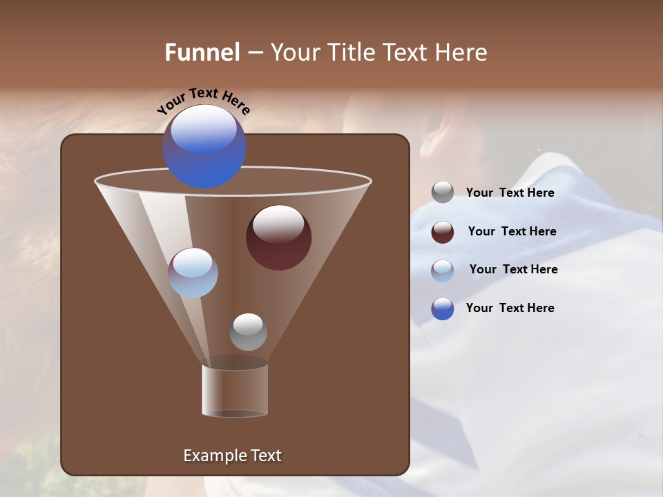 Caucasian Eye Fur PowerPoint Template