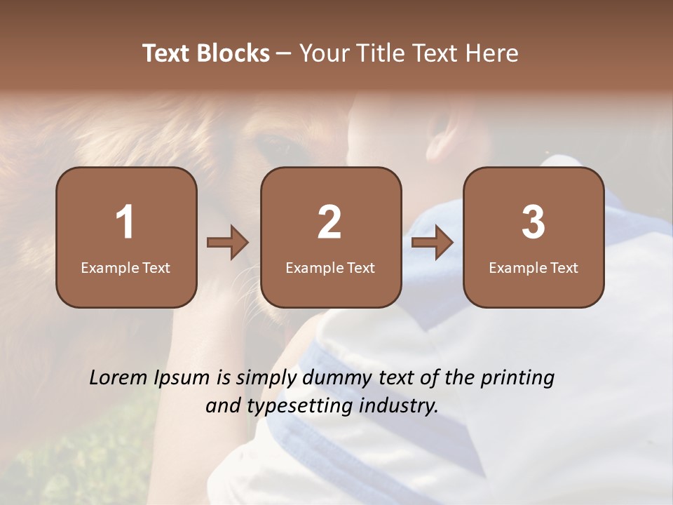 Caucasian Eye Fur PowerPoint Template