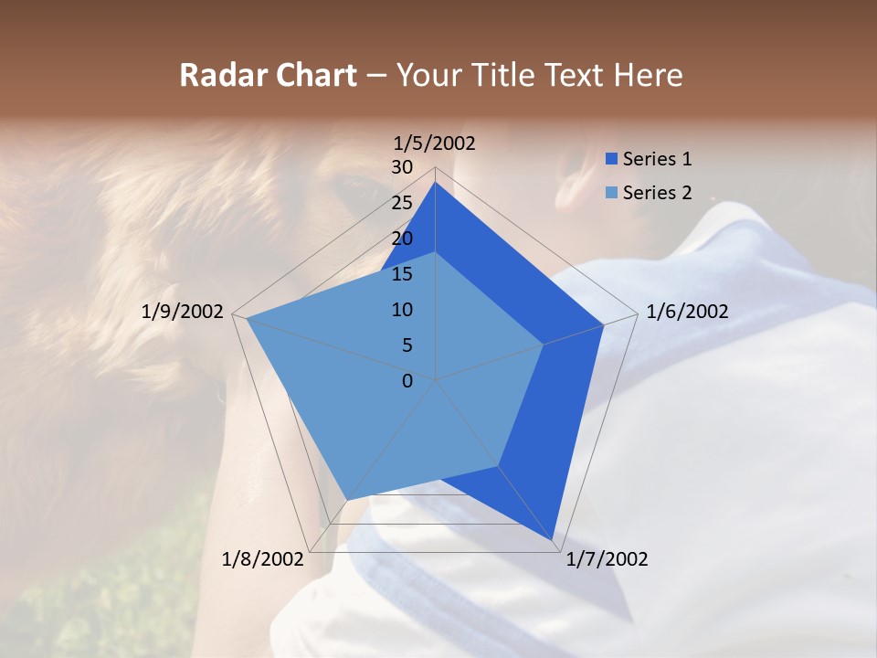 Caucasian Eye Fur PowerPoint Template
