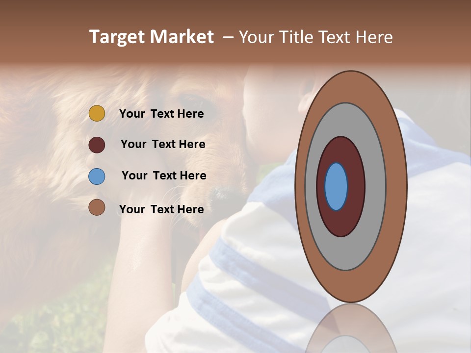 Caucasian Eye Fur PowerPoint Template