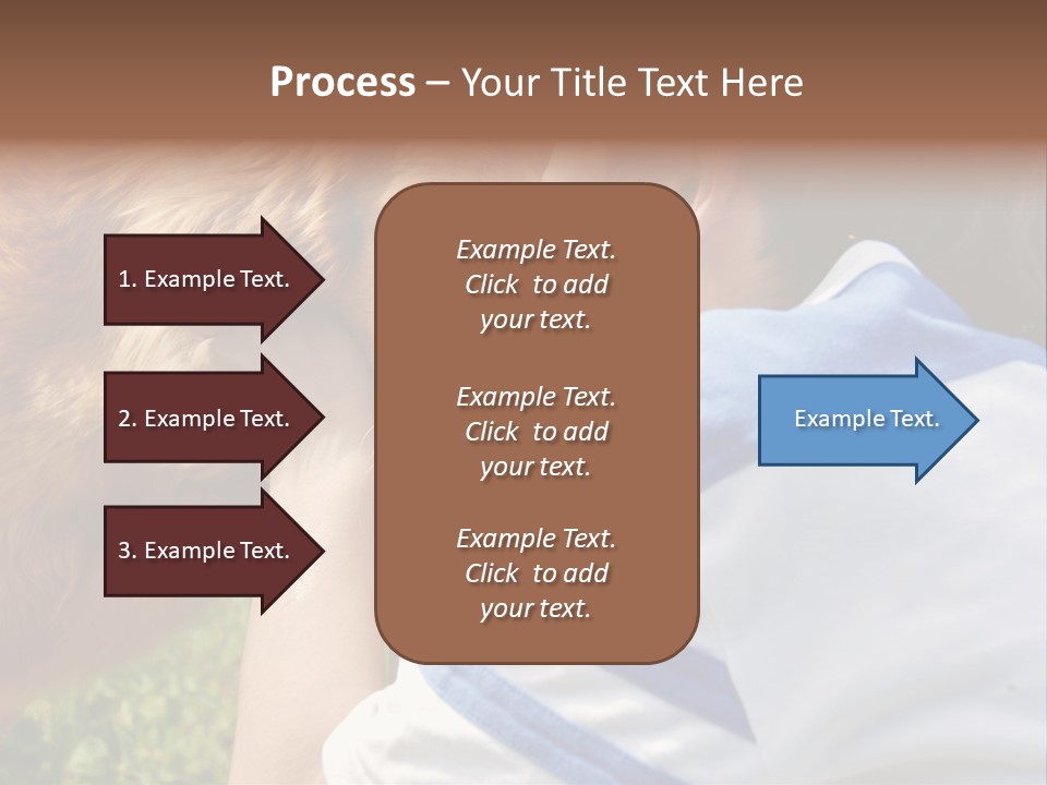 Caucasian Eye Fur PowerPoint Template