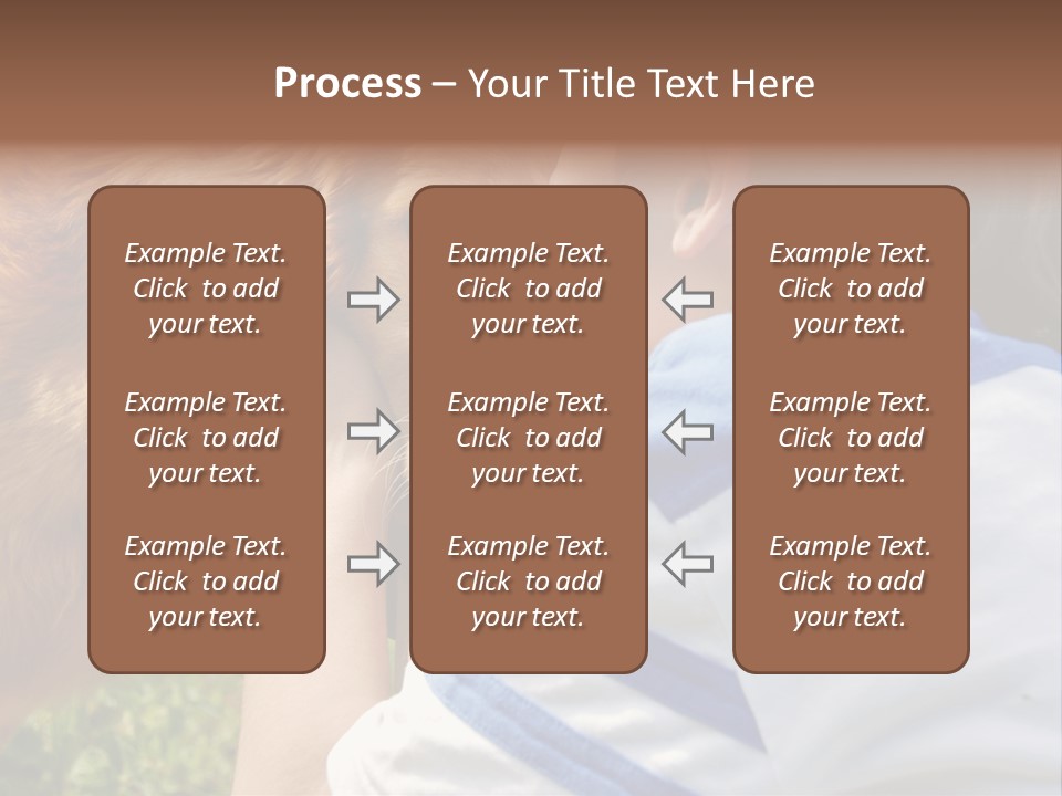 Caucasian Eye Fur PowerPoint Template
