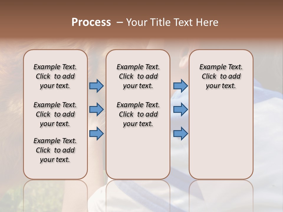 Caucasian Eye Fur PowerPoint Template