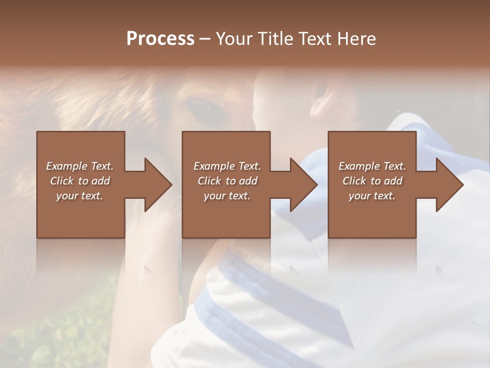 Caucasian Eye Fur PowerPoint Template