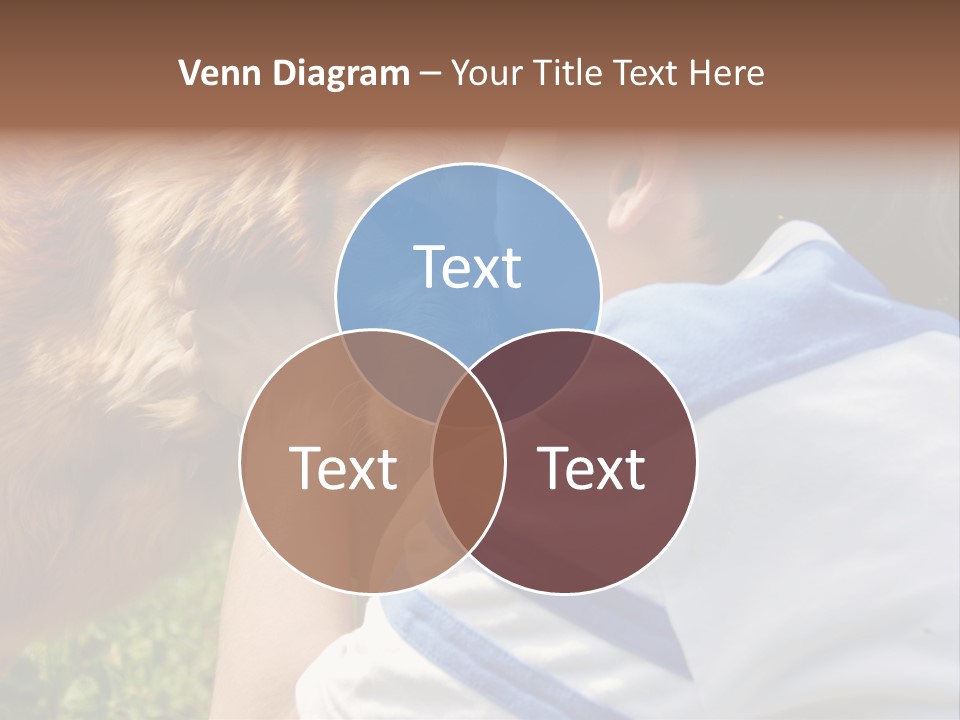 Caucasian Eye Fur PowerPoint Template