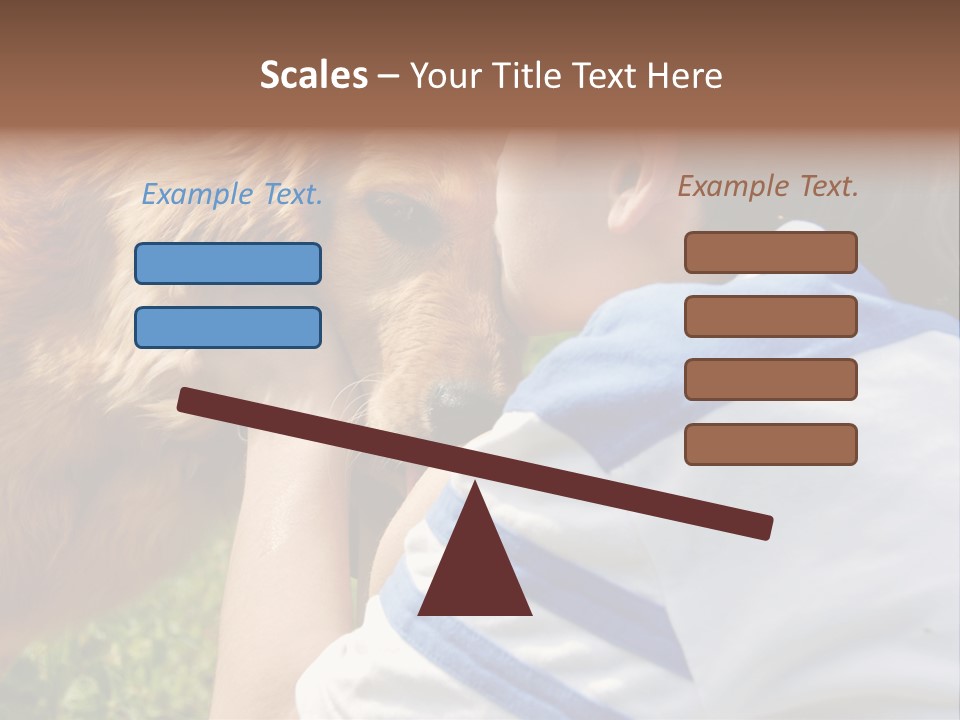 Caucasian Eye Fur PowerPoint Template